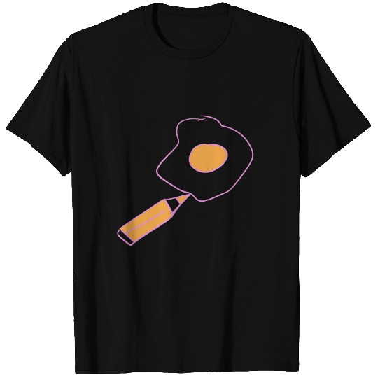 fried egg draw T-shirt
