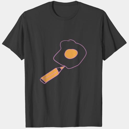 fried egg draw T-shirt