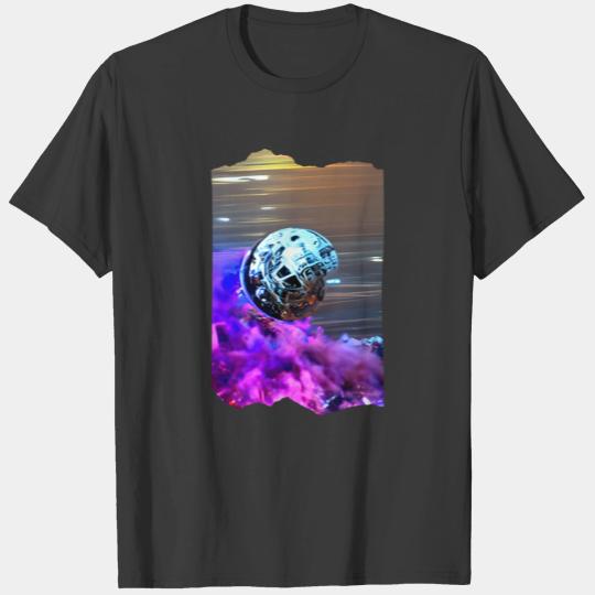 Abstrakt Fantasy Art UFO Incoming T-shirt