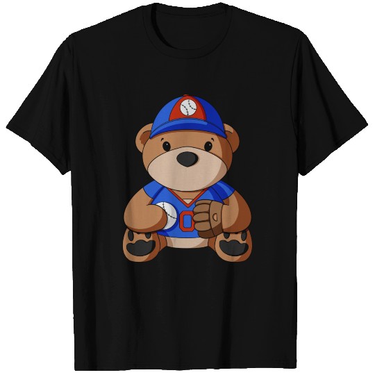 Baseball Player Teddy Bear T-shirt