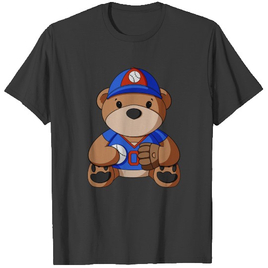 Baseball Player Teddy Bear T-shirt