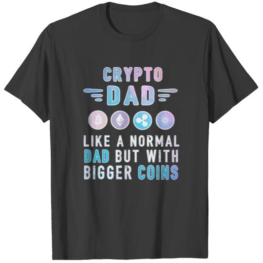 Bitcoin Crypto Father Dad Trader Crypto T-shirt