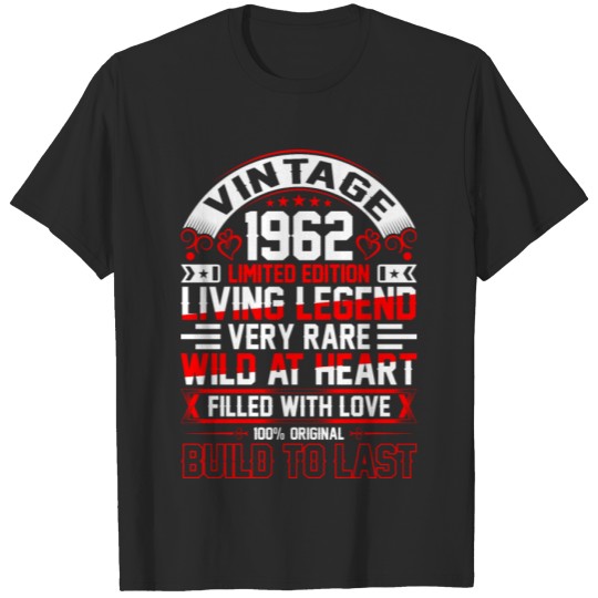 Discover Vintage 1962 Limited Edition Tshirt T-shirt