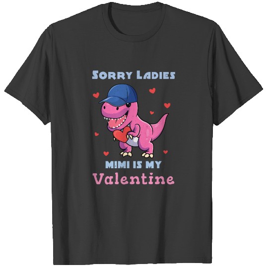 Cute Kawaii Dinosaur Mimi My Valentines Day T-shirt