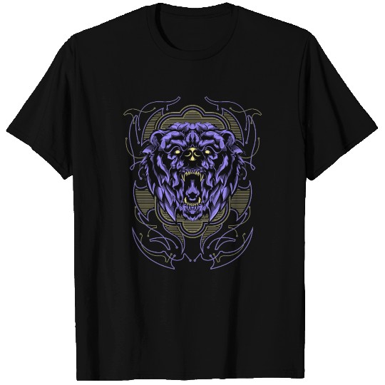Geometric Angry Bear T-shirt