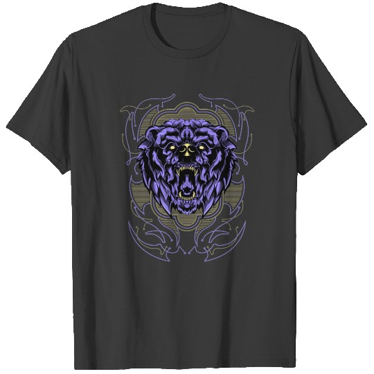 Geometric Angry Bear T-shirt