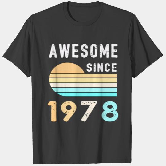 1978 Birthday Retro Vintage Gift birth T-shirt