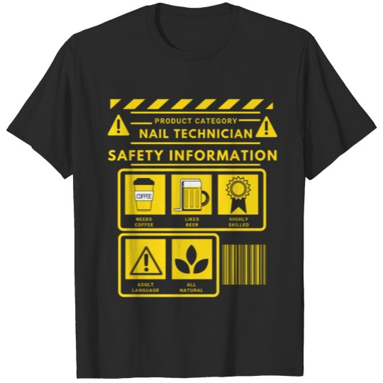 Discover Nail Technician Study Nail Tech Artist Manicurist T-shirt