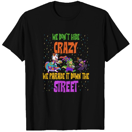 We Dont Hide Crazy Funny Mardi Gras Gift T-shirt
