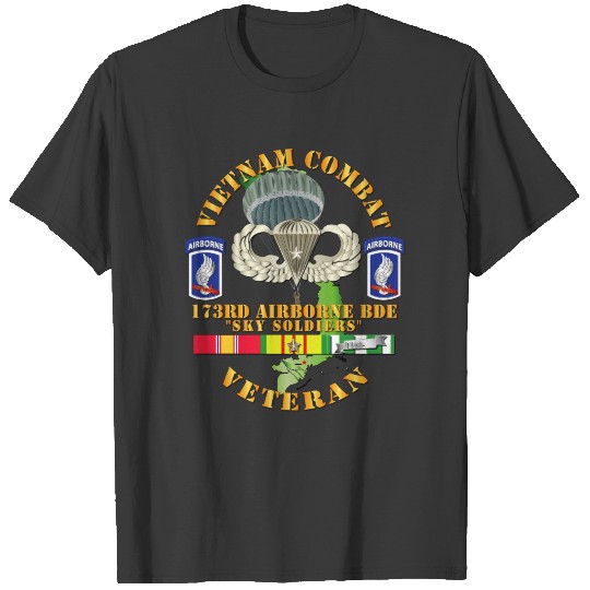 Vietnam Combat Infantry Veteran 173rd Airborne Bde T-shirt
