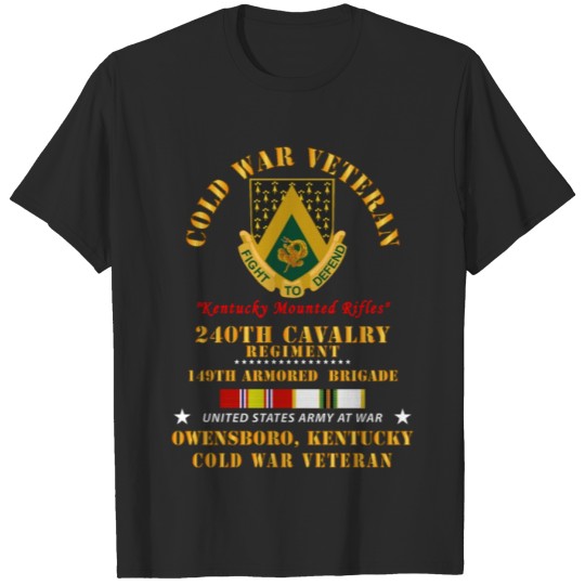 Discover 240th Cavalry Regiment Owensboro Kentucky w COLD T-shirt