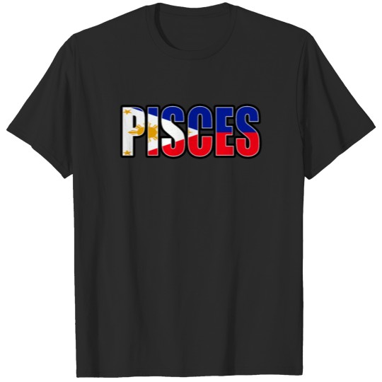 Discover Pisces Filipino Horoscope Heritage DNA Flag T-shirt