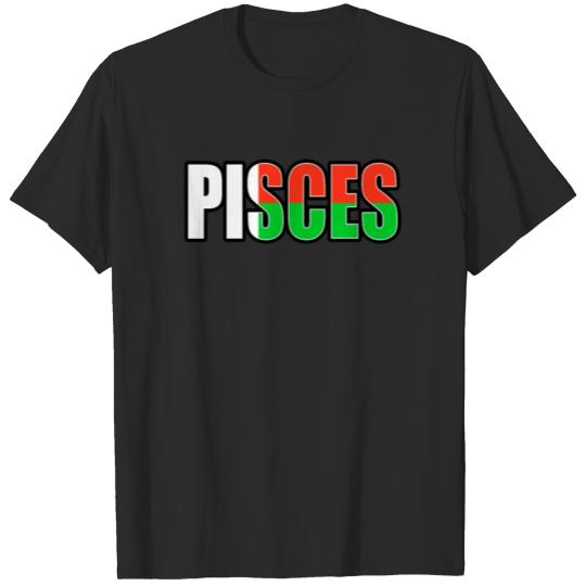 Discover Pisces Malagasy Horoscope Heritage DNA Flag T-shirt