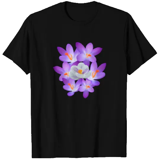 purple crocus flower violet crocuses spring flower T-shirt