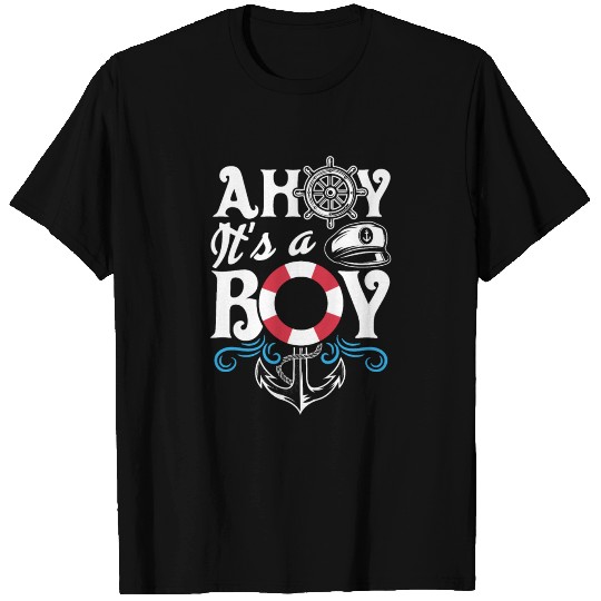 Ahoy It's A Boy Maternity Shirt Boy T-shirt