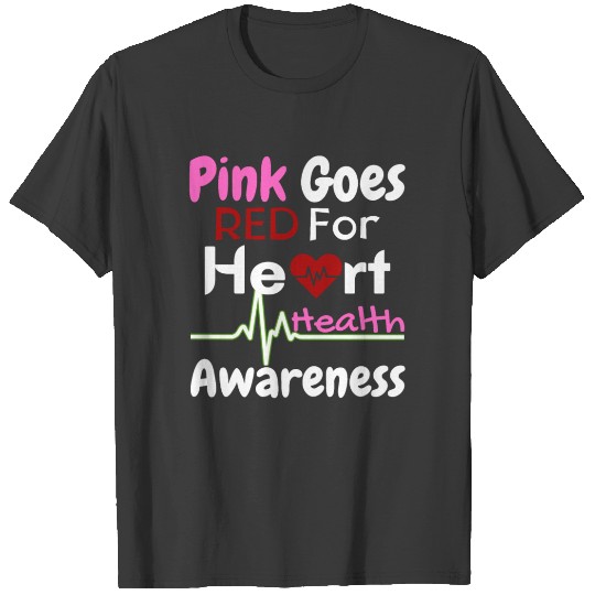 AKA Pink Goes Red For Heart Health Awareness T-shirt