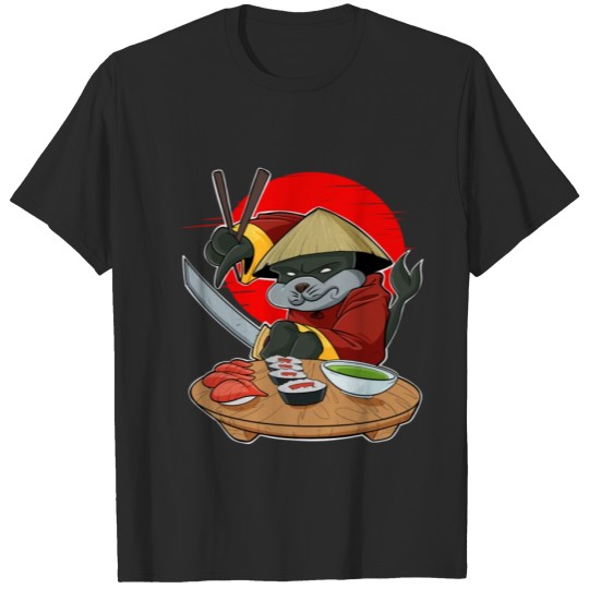 Discover Samurai Sushi Seal Japanese Food I Maki Lover T-shirt