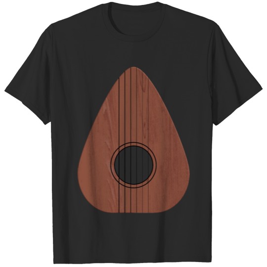 Discover Guitar Pick Plectrum For Guitarist Wood Musician T-shirt