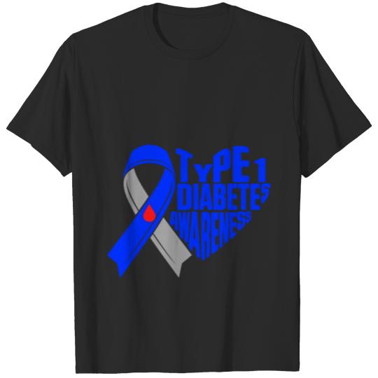 Discover Type 1 Diabetes Awareness Study T1D Warrior T-shirt
