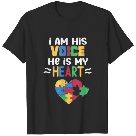 Discover I Am His Voice Mom Mama Autistic Autism Awareness T-shirt