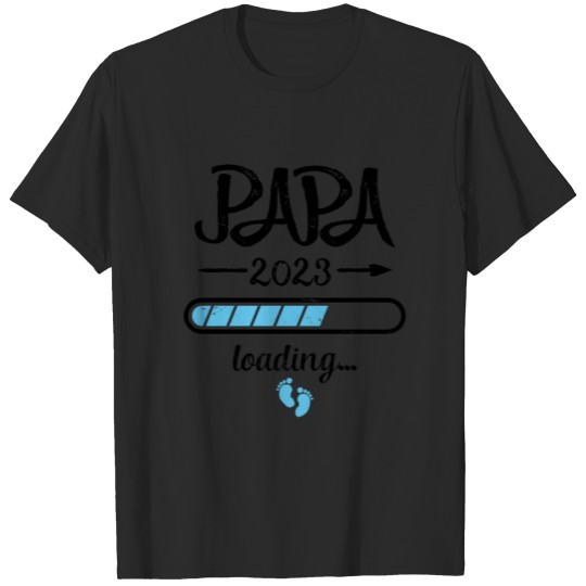 Discover Papa 2023 Loading pregnancy father birth T-shirt