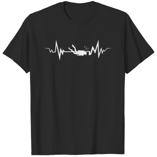 Discover My Diving Heart Beat Tee Shirt Heartbeat T-shirt