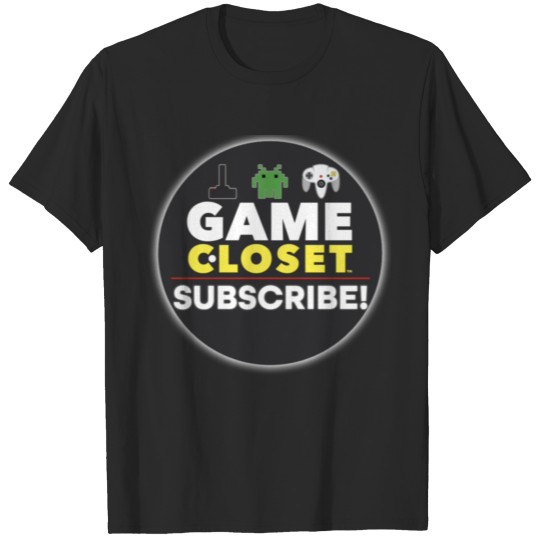 Discover GAME CLOSET - ROUND SUBSCRIBE LOGO T-shirt