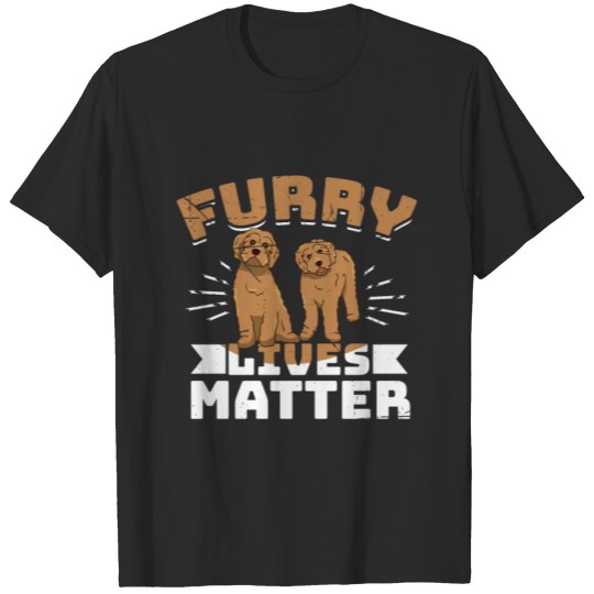 Discover FURRY LIVES MATTER Motif for Dog owner T-shirt