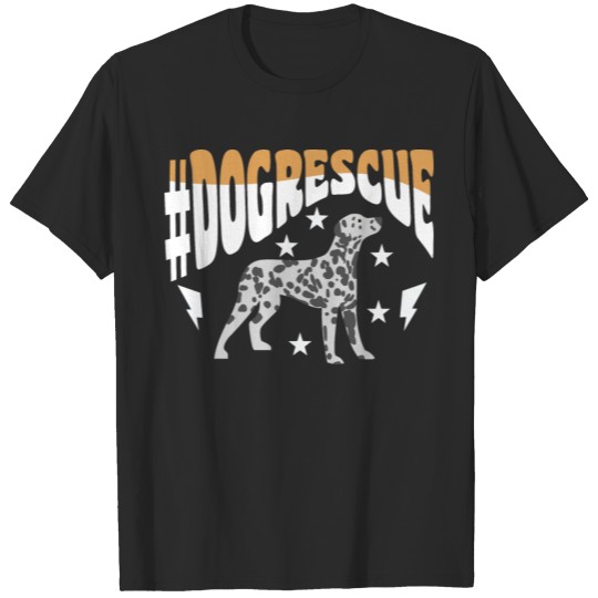 Discover #DOGRESCUE Motif for Dog owner T-shirt