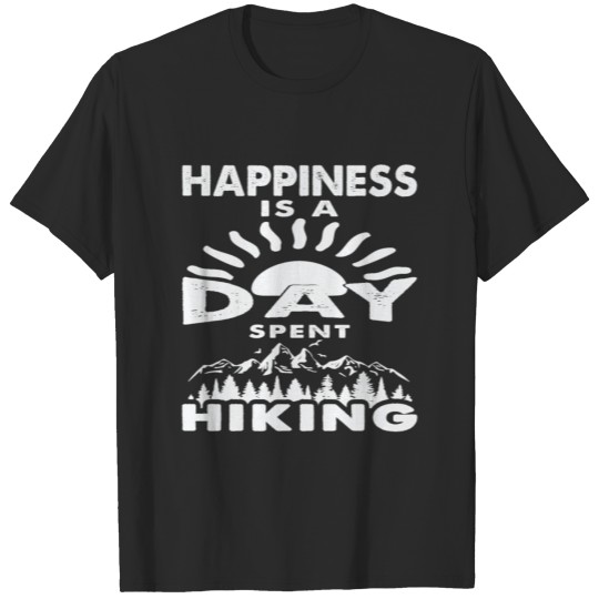Discover Happiness Is A Day Spent Hiking T-shirt