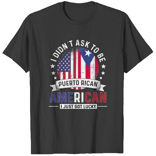 Puerto Rican American Pride Cuba Puerto Rico Flag T-shirt
