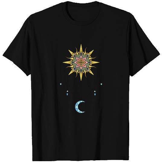 Sun and moon mandala T-shirt