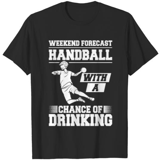 Discover Handball Game Ball Player Rules Court Team T-shirt