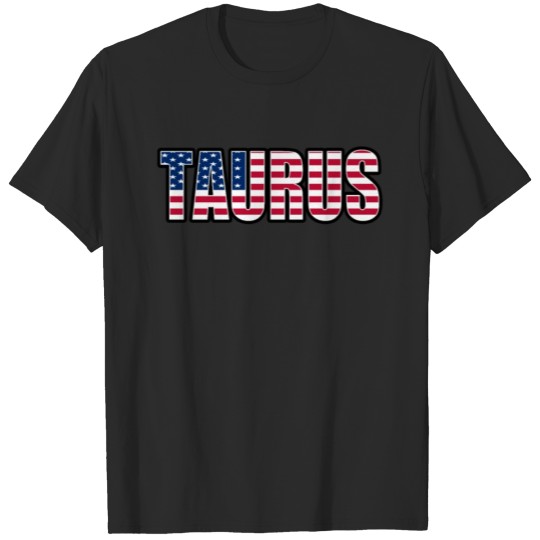 Discover Taurus American Horoscope Heritage DNA Flag T-shirt