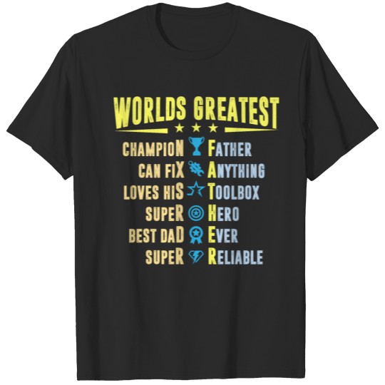 Discover Worlds Greatest Father T-shirt