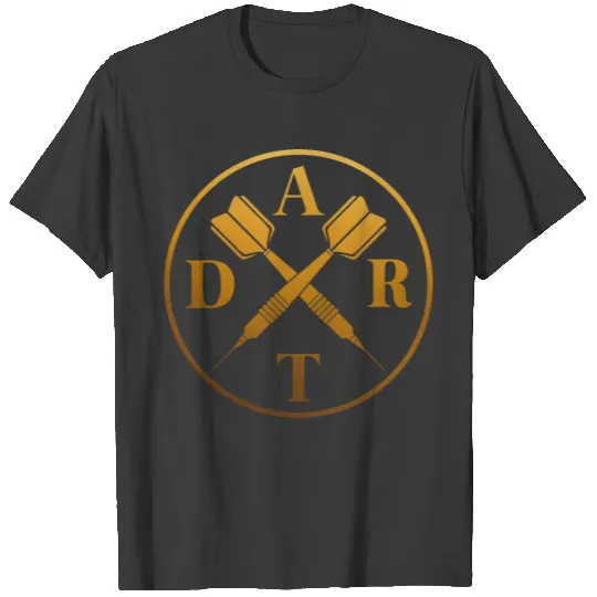 DART player darts arrow game Dart Team gold T-shirt