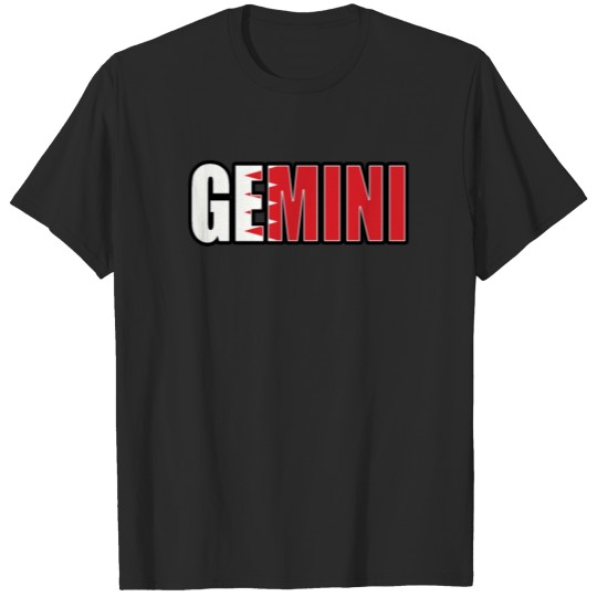 Discover Gemini Bahraini Horoscope Heritage DNA Flag T-shirt