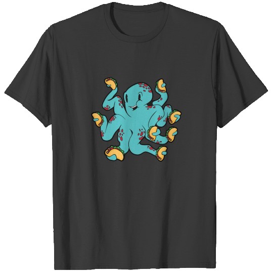 Kraken Octopus Taco Tentacle Taco Lover T-shirt