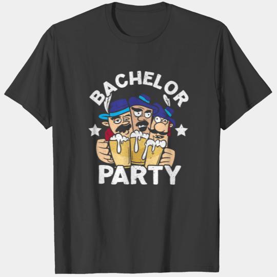 Party Bachelor In Progress Groomsquad Groom Squad T-shirt