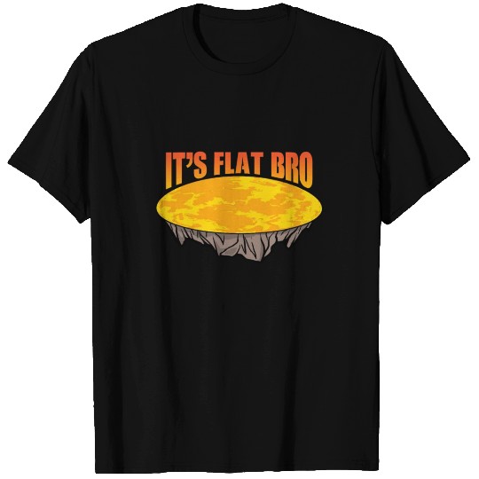 Flat Sun Gift Funny Flat Earth Lover Men Flat Sun T-shirt