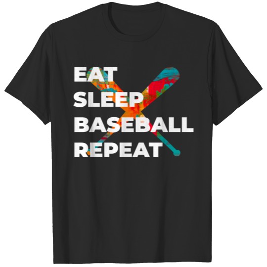 Discover Eat Sleep Baseball Repeat T-shirt
