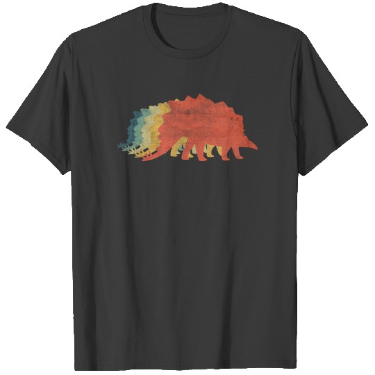 Stegosaurus Retro Vintage Color T-shirt