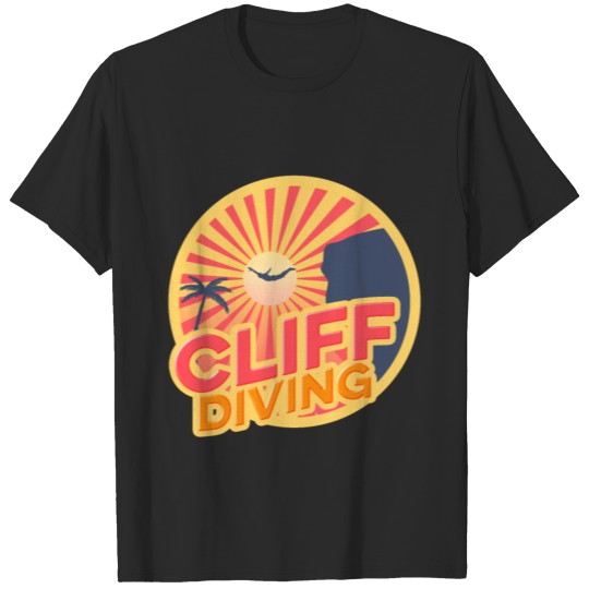 Discover Cliff Diving Lover Instructing Cliff Jumping T-shirt