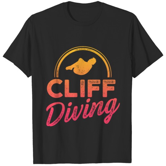 Discover Cliff Diving Lover Info Cliff Jumping Diver T-shirt