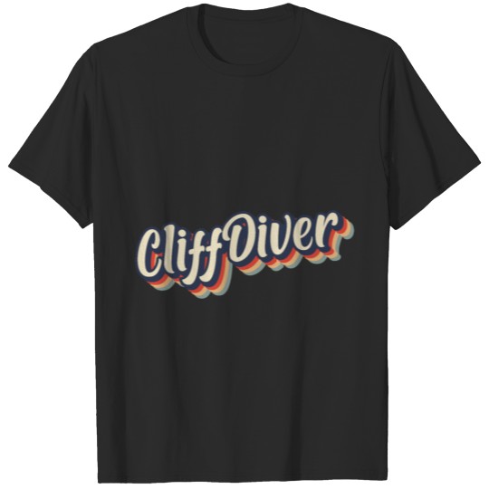 Discover Cliff Diving Lover Support Cliff Jumping Diver T-shirt