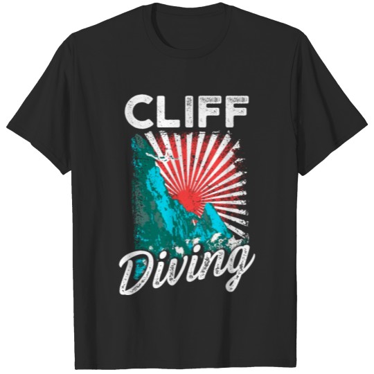 Discover Cliff Diving Lover Succeeding Cliff Jumping Diver T-shirt