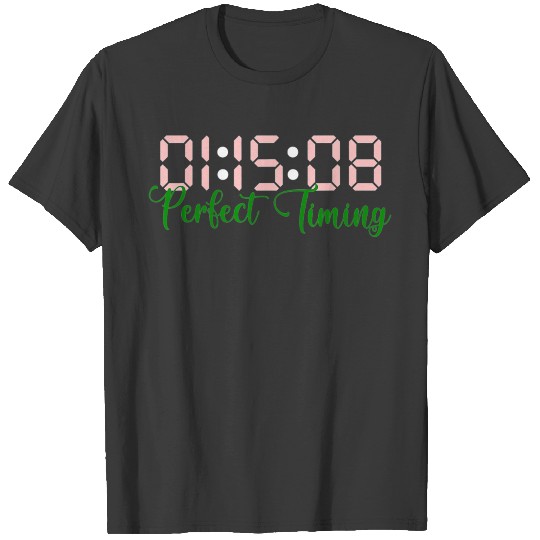 Perfect Timing AKA Founders Day J15 Funny Black T-shirt