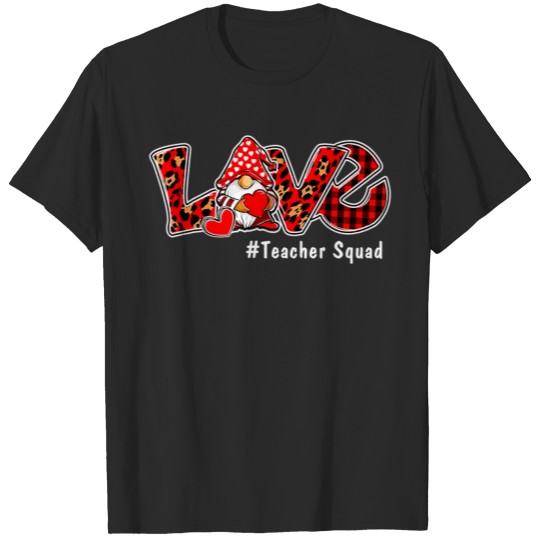 Discover Love Gnome Teacher Squad Happy Valentine Gnome T-shirt