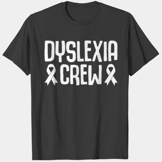 Dyslexia Crew Long Sleeve Leopard Rainbow T-Shirt T-shirt