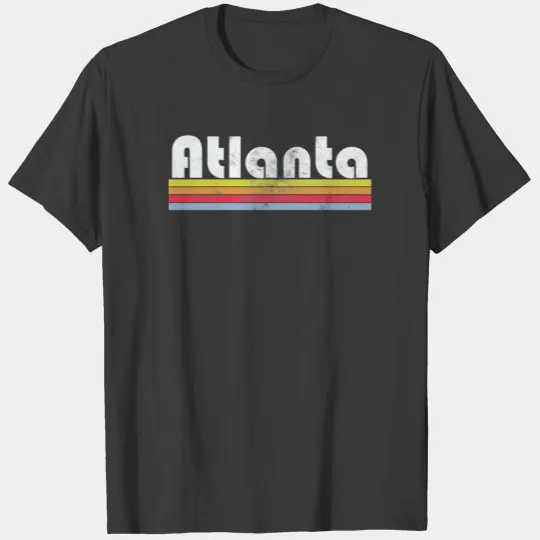 Atlanta GA Retro Vintage Pride City 70s 80s Men T-shirt